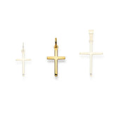 Kreuz Gelbgold Anhänger 18 Karat Gold-750, 17 x 10 x 1.5 mm